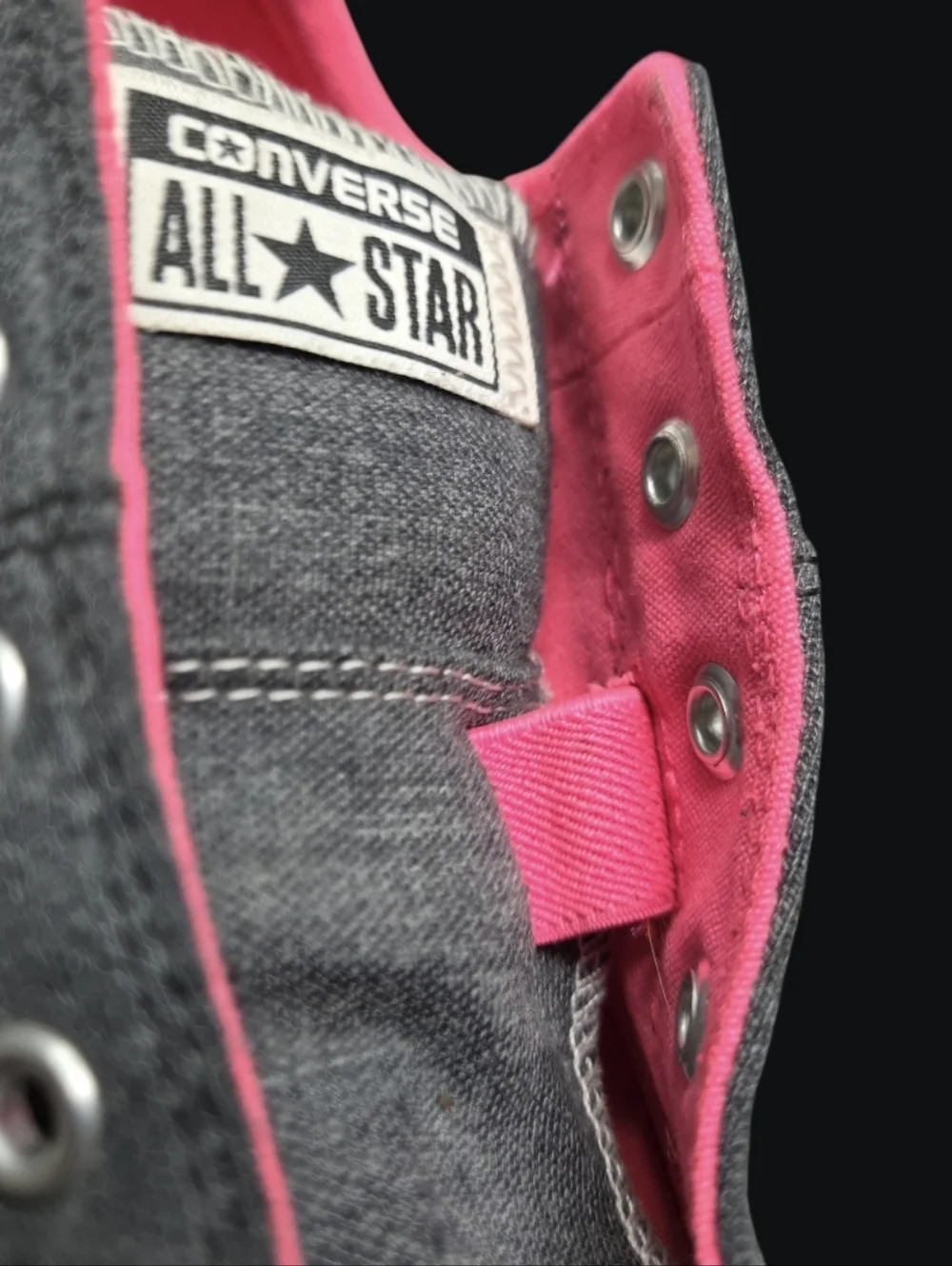 Converse Chuck Taylor All Star Maddison Youth Sz 3 Gray/Pink Low-Top Sneakers
